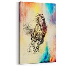 Obraz na płótnie - Koń namalowany ołówkiem - 5058