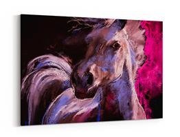 Obraz na płótnie - Pastelowy portret biełego konia - 5037